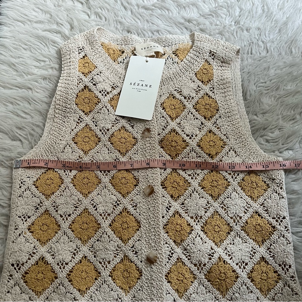 Sezane Marie Dress - Écru / Madeleine - Picture 5 of 7